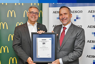 AENOR ha concedido a McDonald´s España la certificación del Sistema de Gestión de la Diversidad