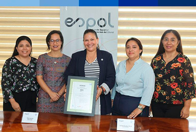 ​La Escuela Superior Politécnica del Litoral (ESPOL) ha recibido, de la mano de AENOR