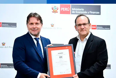 AENOR en Perú ha otorgado al Ministerio de Economía y Finanzas la certificación del Sistema de...