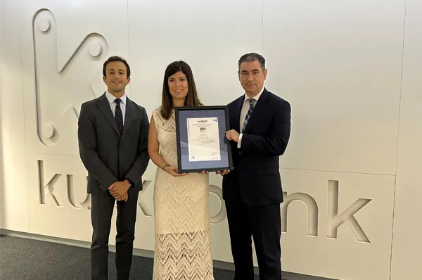 Kutxabank ha obtenido la certificación de AENOR basada en la norma UNE 19602