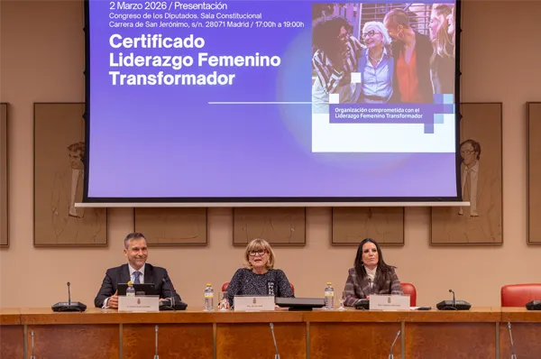 AENOR, Gamechangers y Women in Retail han presentado este lunes en el Congreso de los Diputados el nuevo Certificado de Liderazgo Femenino Transformador