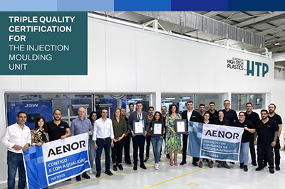 A Unidade de Negócio de Injeção de Termoplásticos, a EHTP – European High Tech Plastics recebeu três certificados que atestam a conformidade e o cumprimento das seguintes normas.