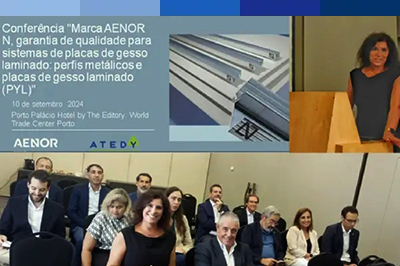 AENOR e ATEDY reuniram fabricantes em Portugal para abordar certificação, qualidade e sustentabilidade nos sistemas PGL. 